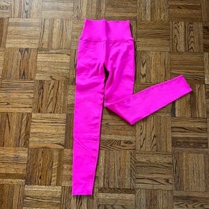 High Waisted Hot Pink Leggings